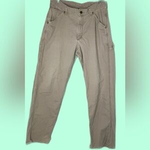 VNTG Dungarees Cream Cargo Jeans BaggyFit Size xl Men’s Size 30x33